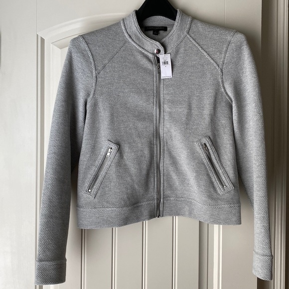 BNWT Banana Republic Grey Knit Moro Jacket Small - Picture 2 of 6